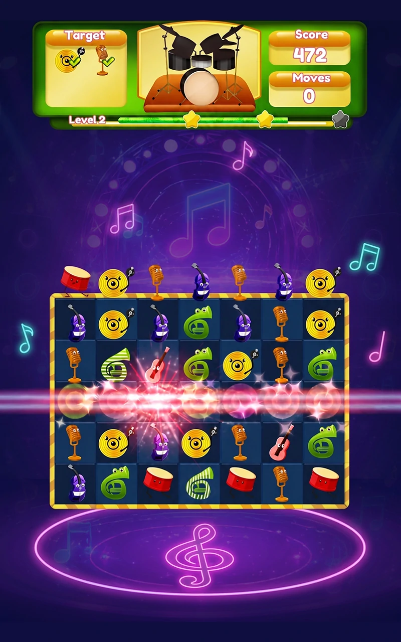 Melody Veil gameplay board